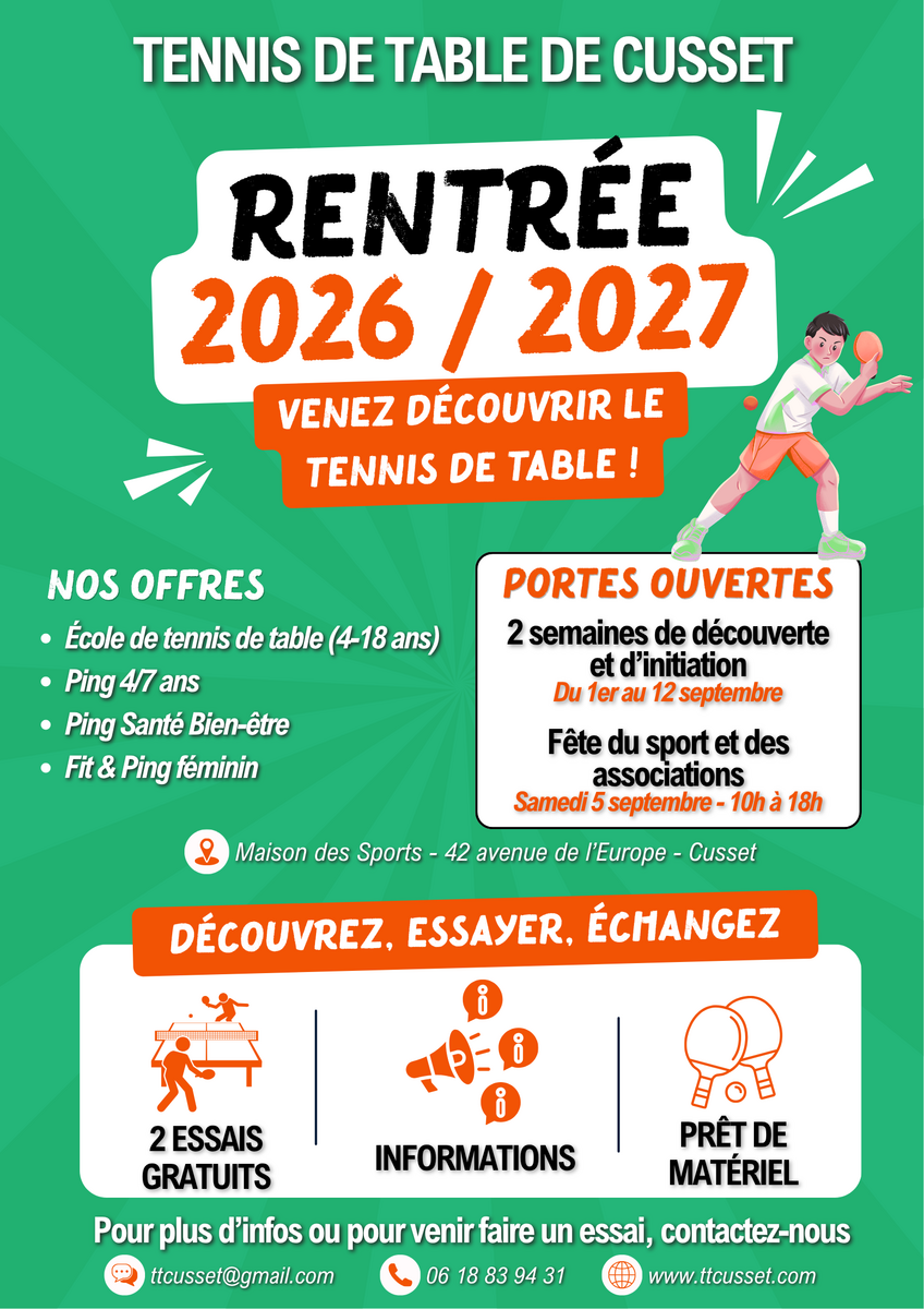 C'est la rentrée du TT Cusset