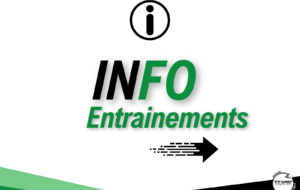 Mise à jour du planning des entrainements