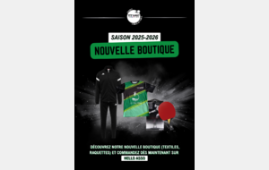 Nouvelle boutique officielle du TT Cusset