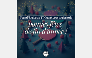 Bonnes fêtes de fin d'année !