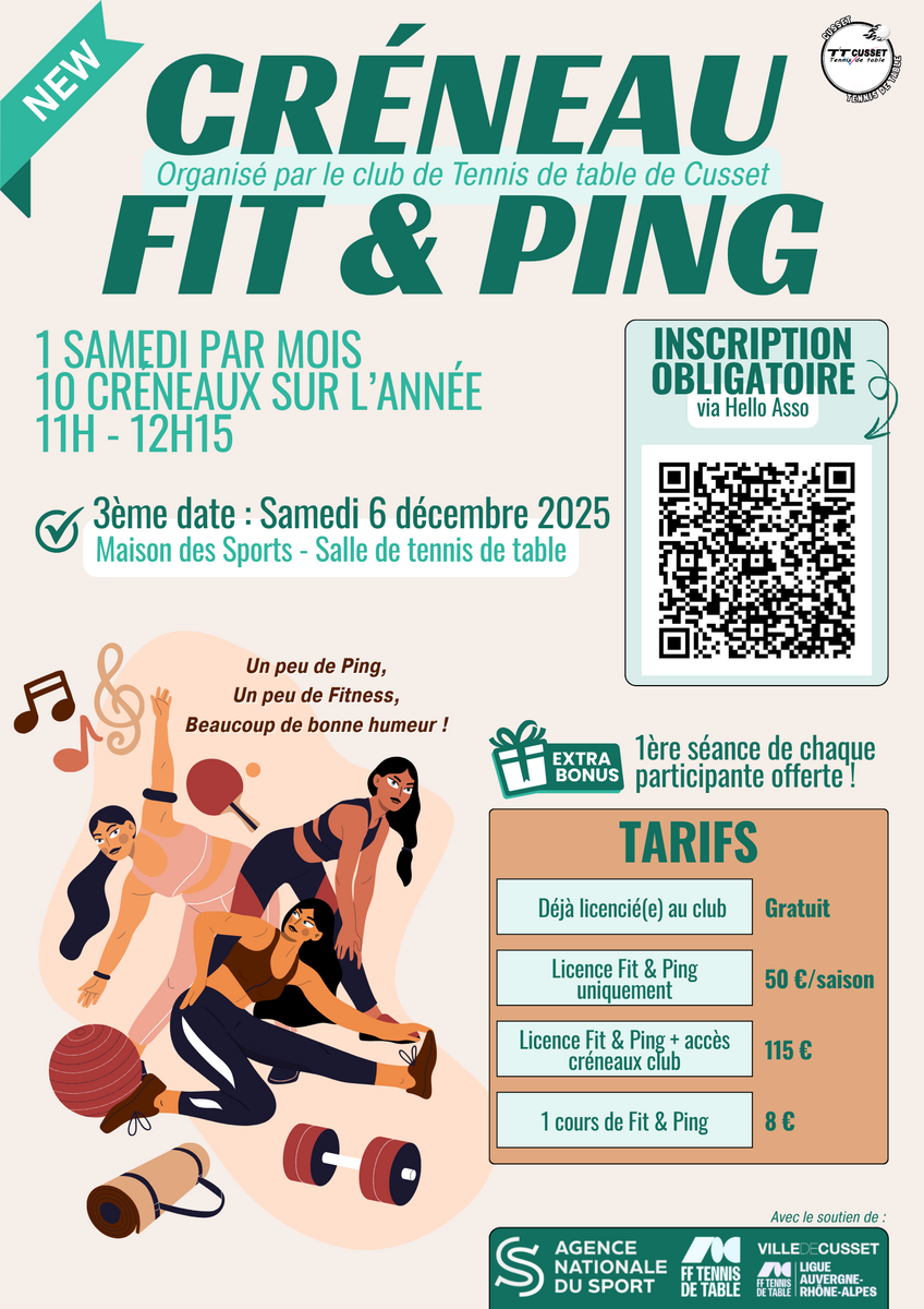 Séance Fit & Ping N°3