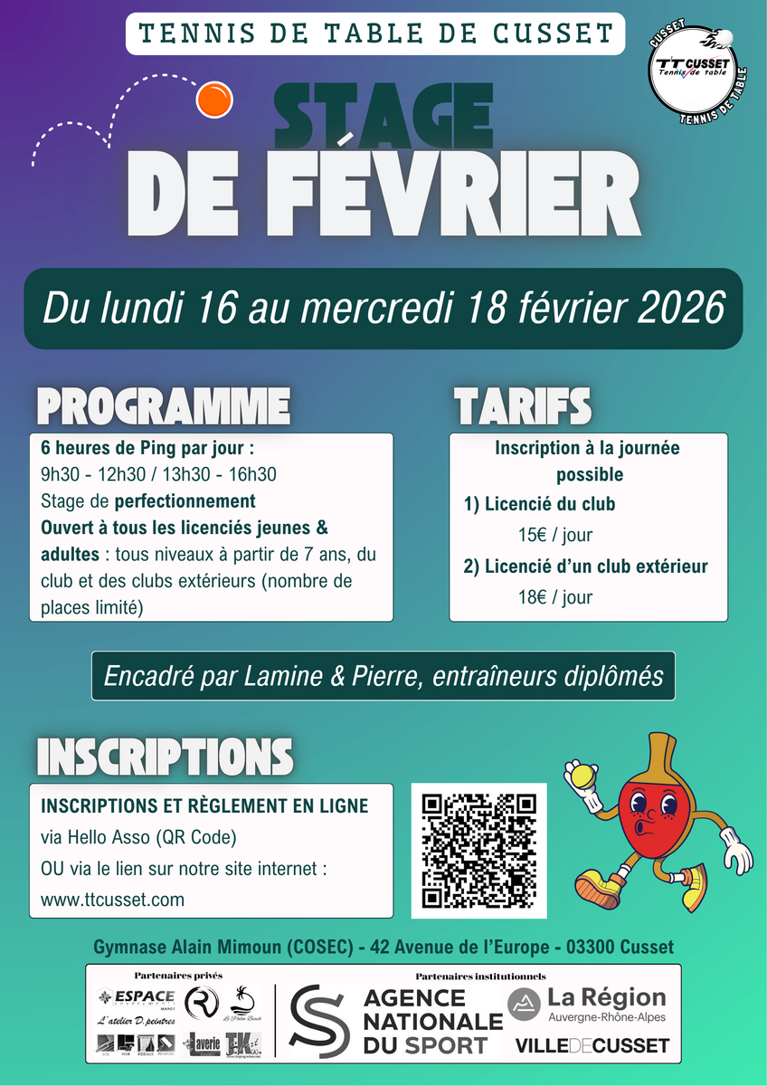 Stage de Février 2026