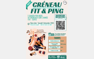 Séance Fit &amp; Ping N°3