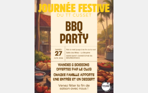 Journée festive de fin de saison