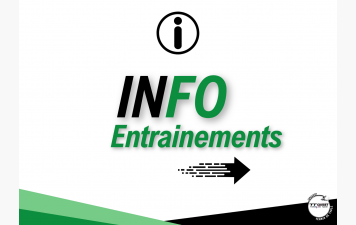 Mise à jour du planning des entrainements