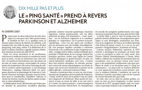 Le ping dans &quot;Le Monde&quot; !