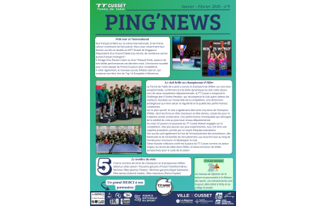 Ping'News N°9 - Janvier / Février 2026